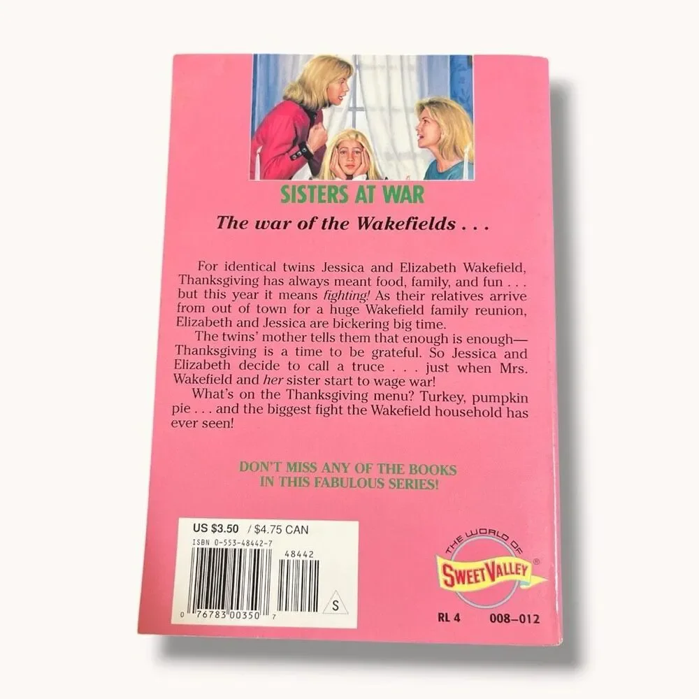 Sweet Valley Twins Sisters at War Francine Pascal Paperback 1997